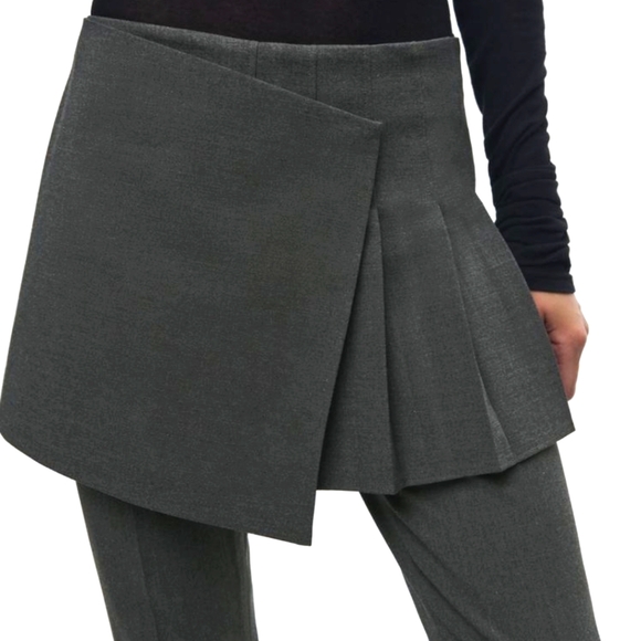 Zara WOMANS Box PLEAT Skirt Over Trousers - Picture 2 of 10